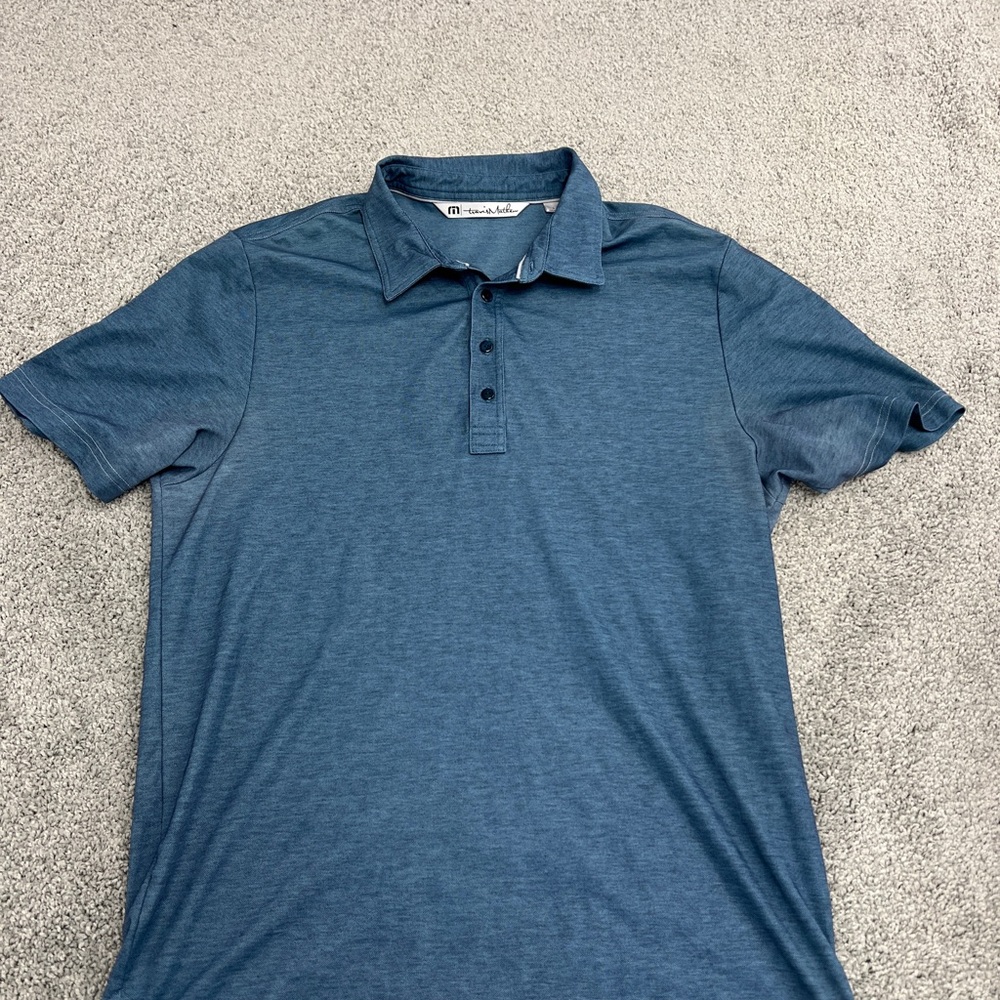 Travis Matthew Men's Large Blue Polo Shirt